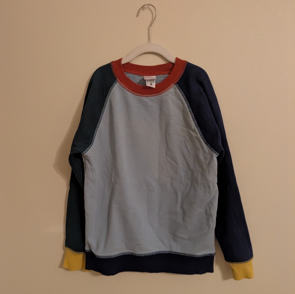Hanna Anderson Kids Colorblock Crewneck Sweater